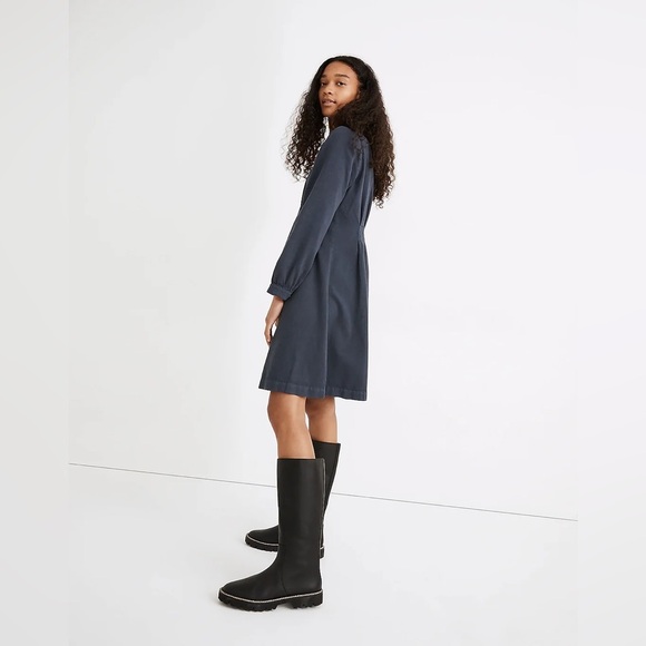 Madewell (Re)sponsible Long-Sleeve Button-Front Mini Dress - Picture 2 of 8